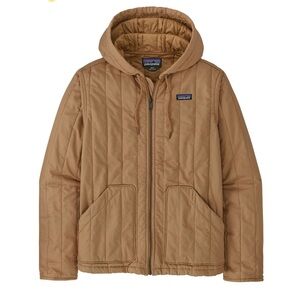 Patagonia Men's Beige Hooded Wool Insulated Jacket, MSRP 349.00